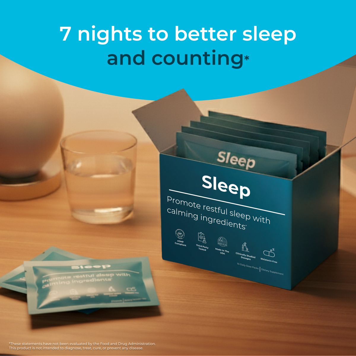 SensIQ Sleep Travel Packs - 10 Nightly Packets