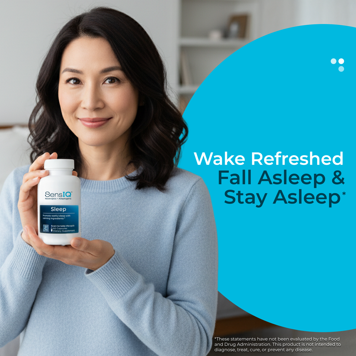 SensIQ Melatonin-Free Sleep Supplement - 30 Servings