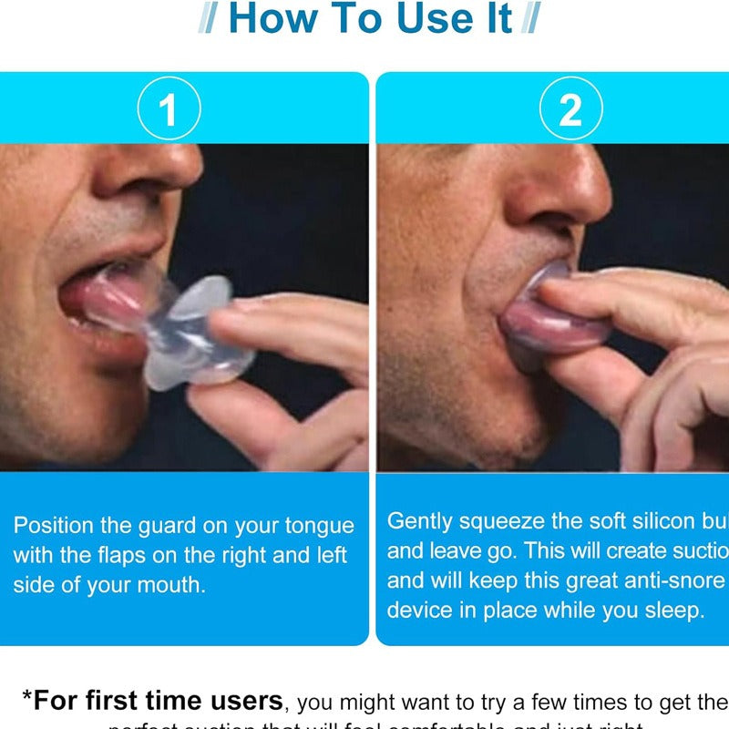 Reusable Silicone Tongue Stabilizing Mouthpiece