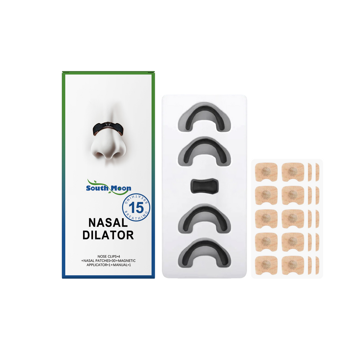 South Moon Nasal Patch & Nose Clip Set
