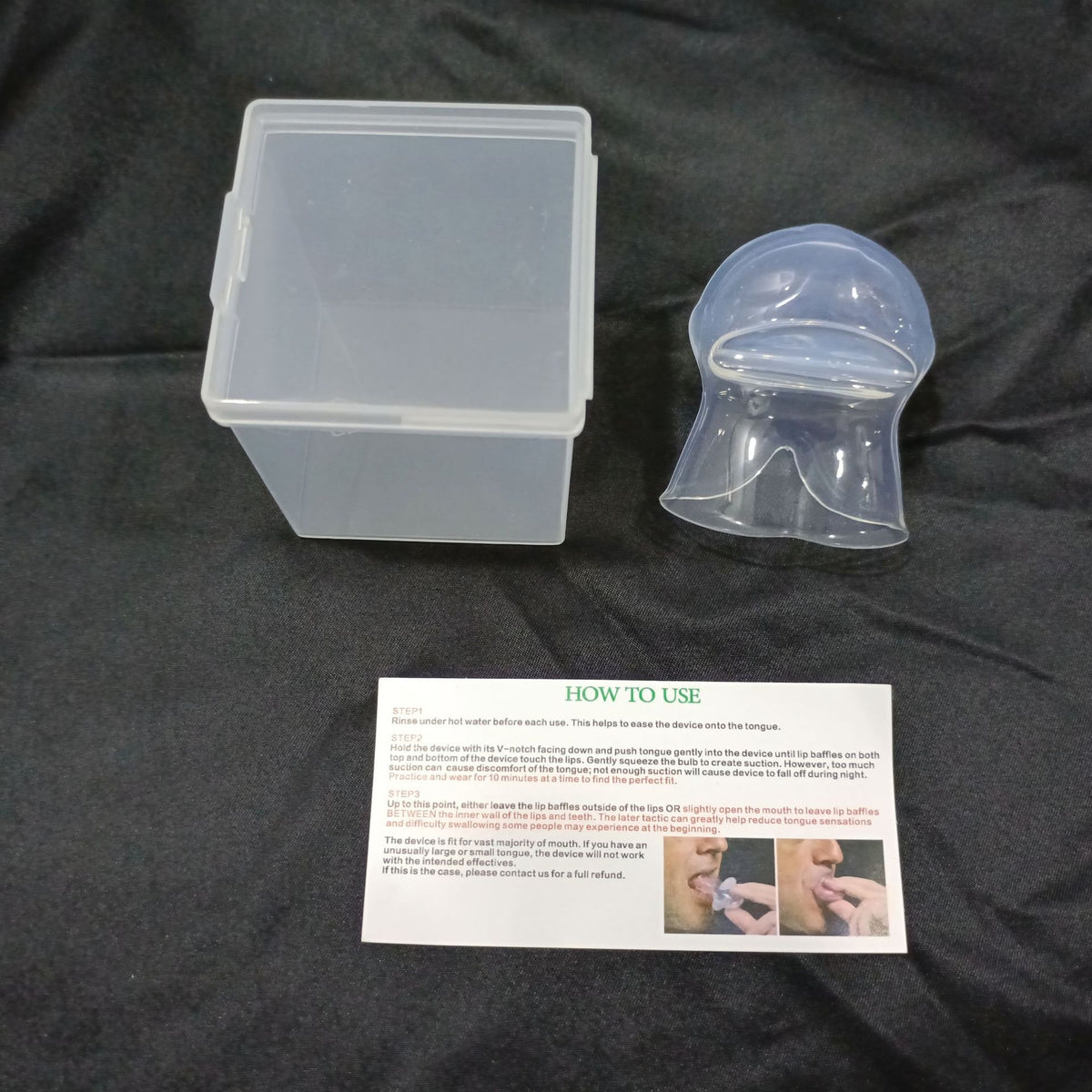 Reusable Silicone Tongue Stabilizing Mouthpiece