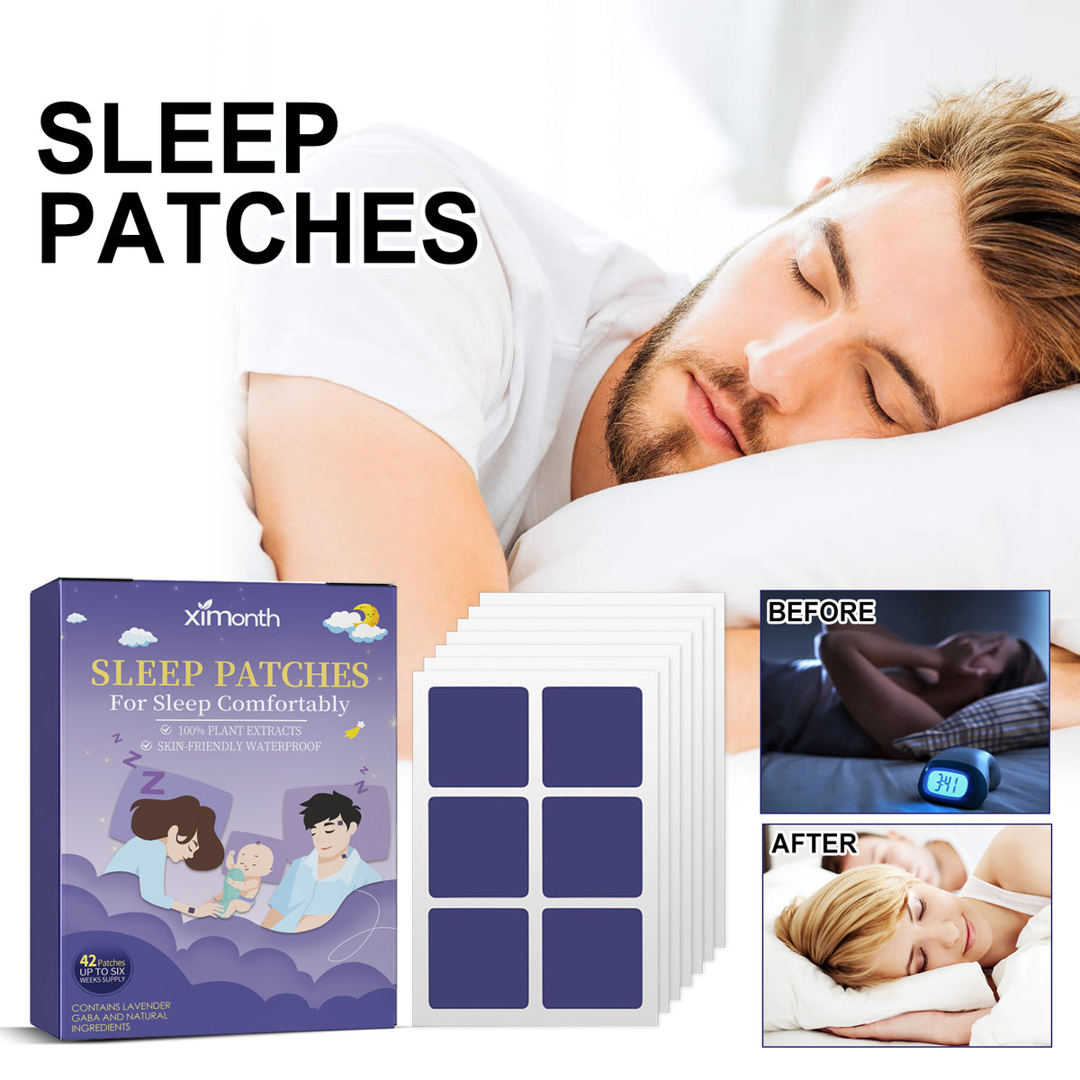 Lavender & Menthol Bedtime Body Patches