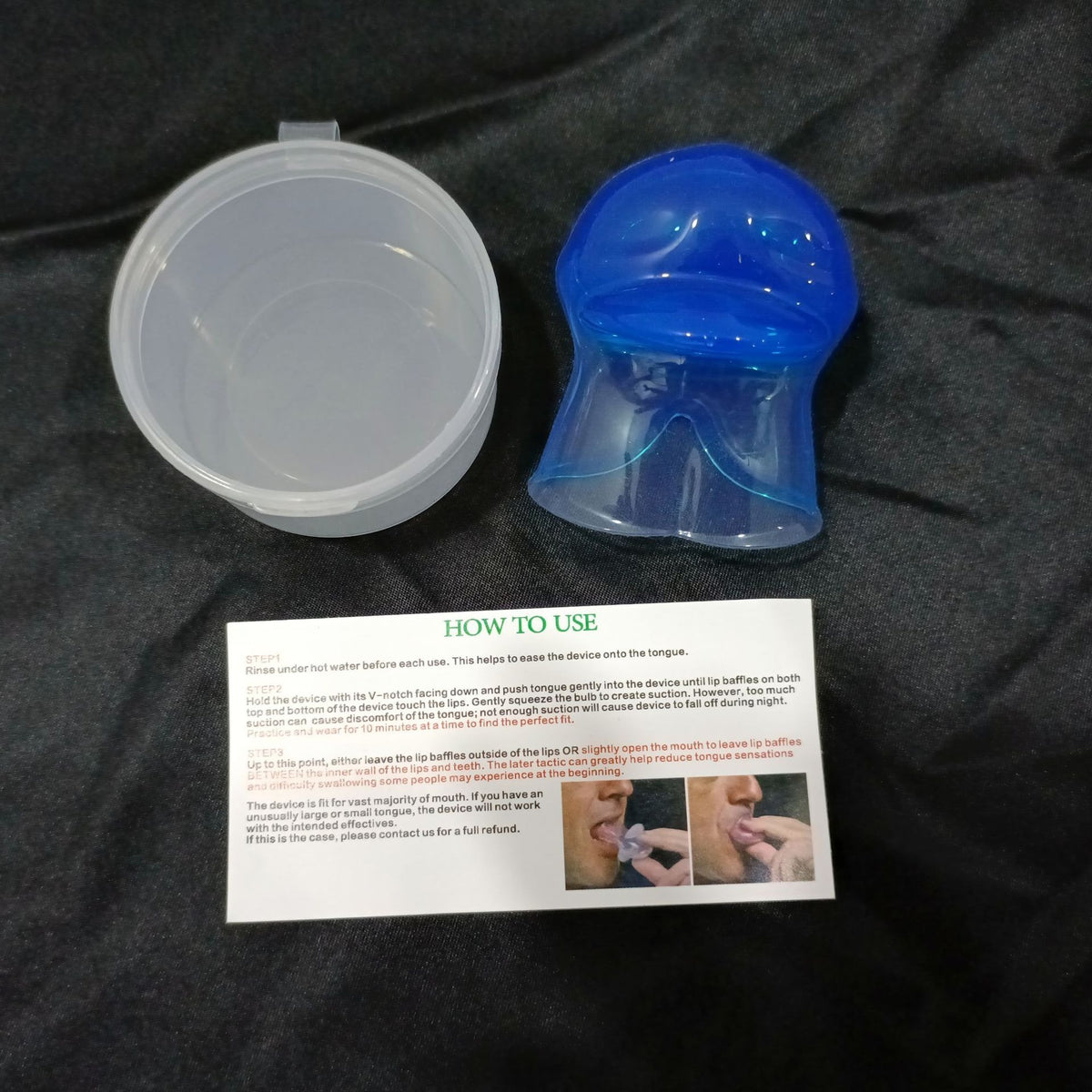 Reusable Silicone Tongue Stabilizing Mouthpiece