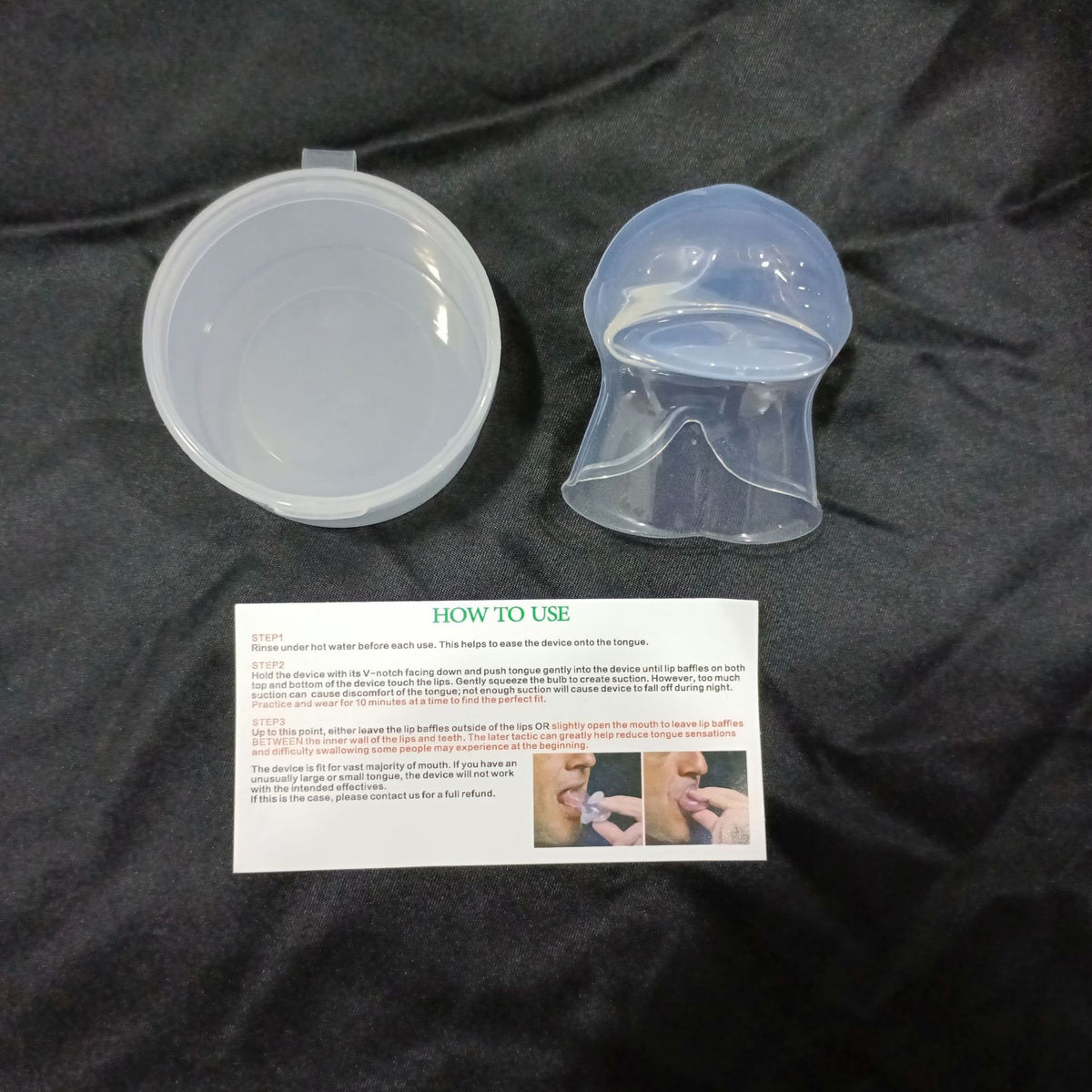 Reusable Silicone Tongue Stabilizing Mouthpiece