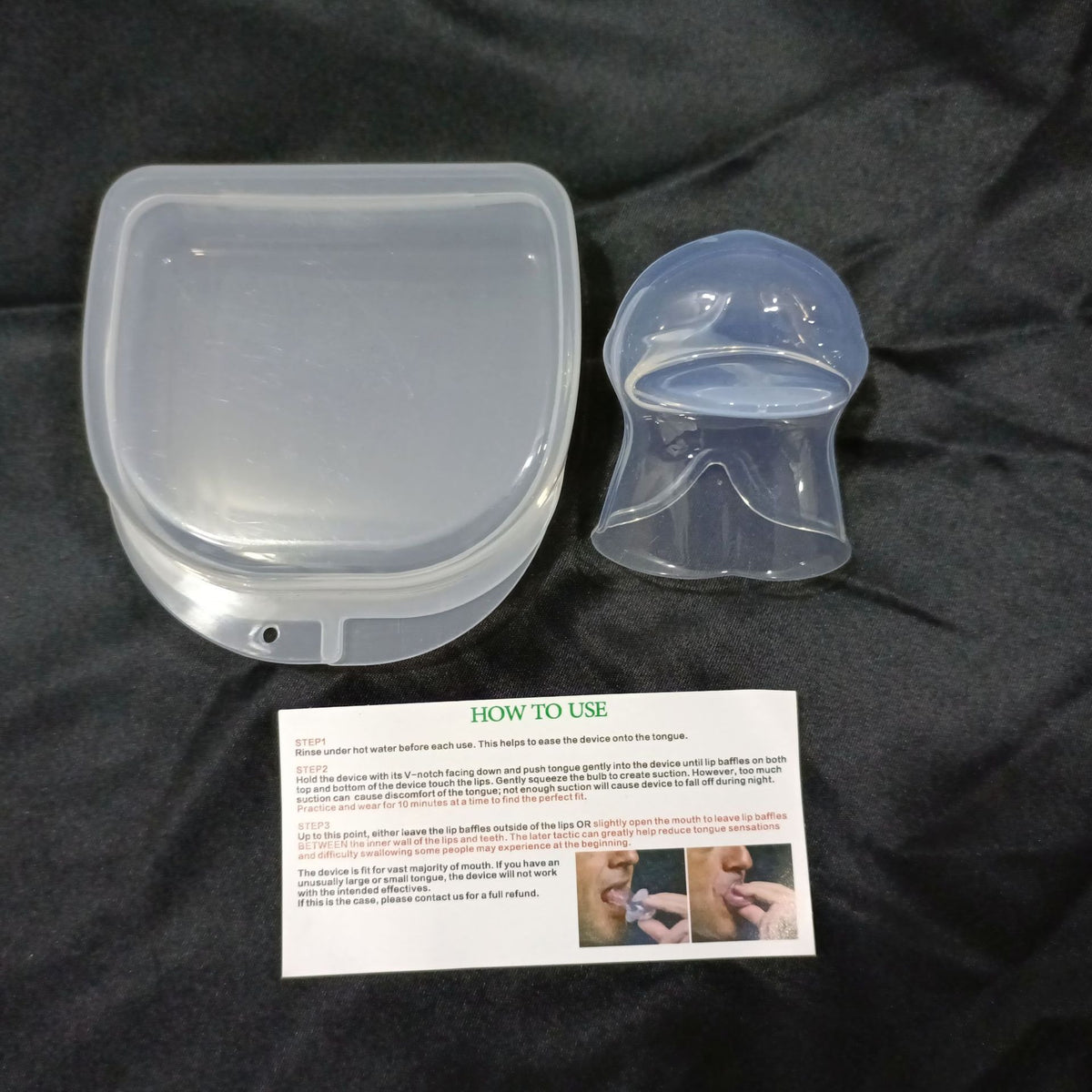 Reusable Silicone Tongue Stabilizing Mouthpiece