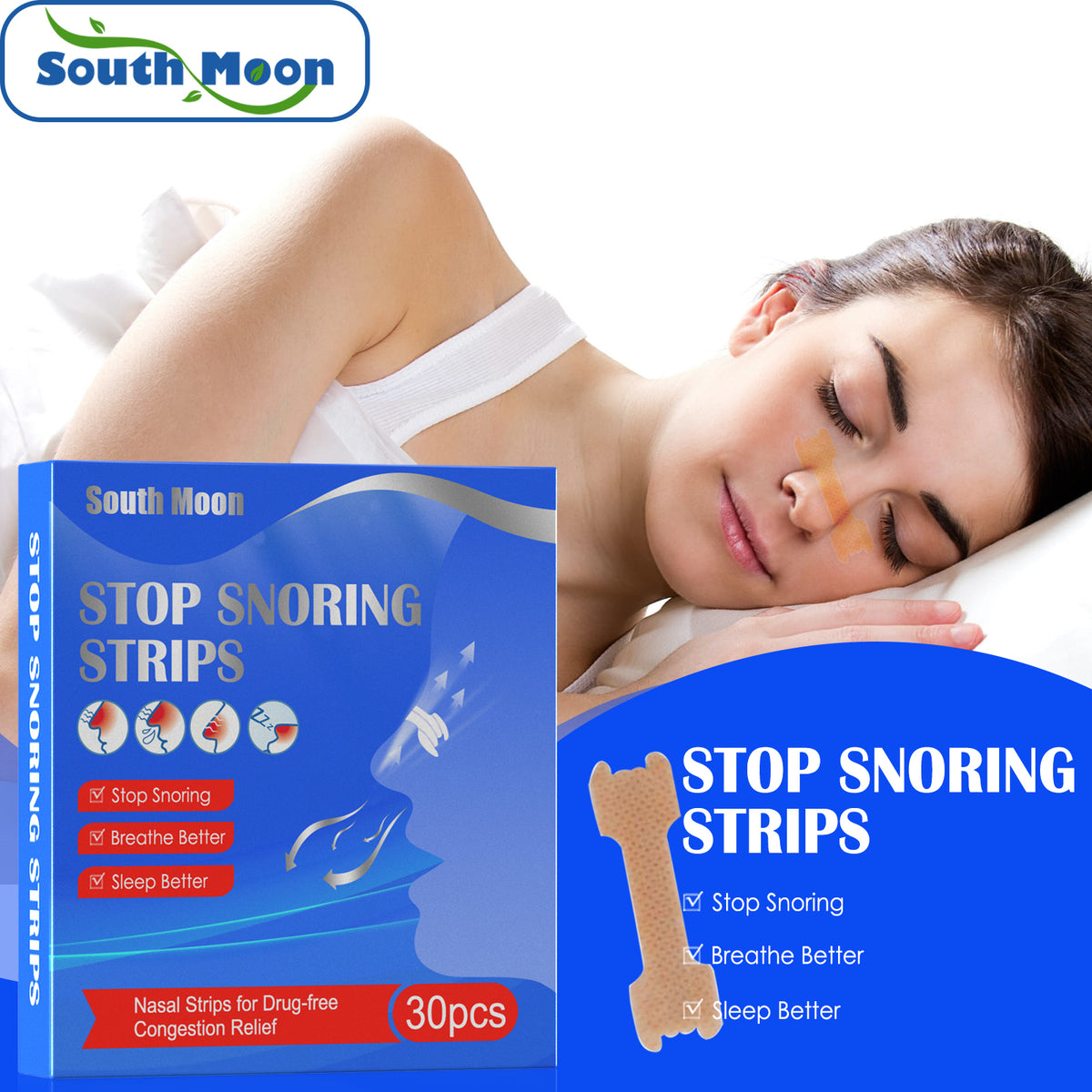 Nasal Breathing Strips - 30 Count