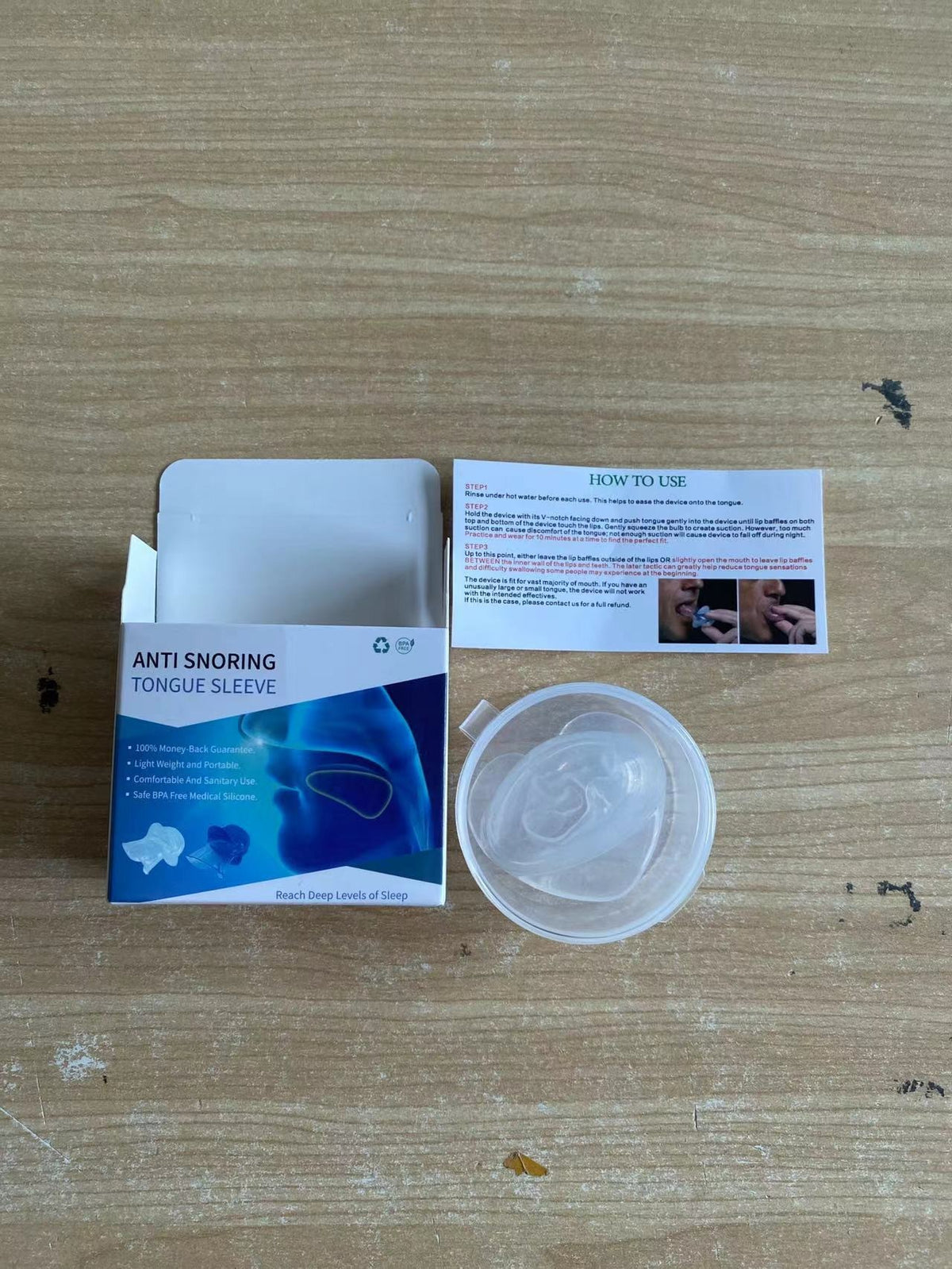 Reusable Silicone Tongue Stabilizing Mouthpiece