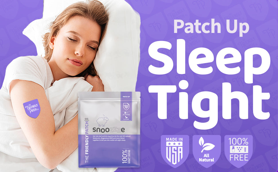 Snooze Melatonin Sleep Patches - Travel 8 Pack