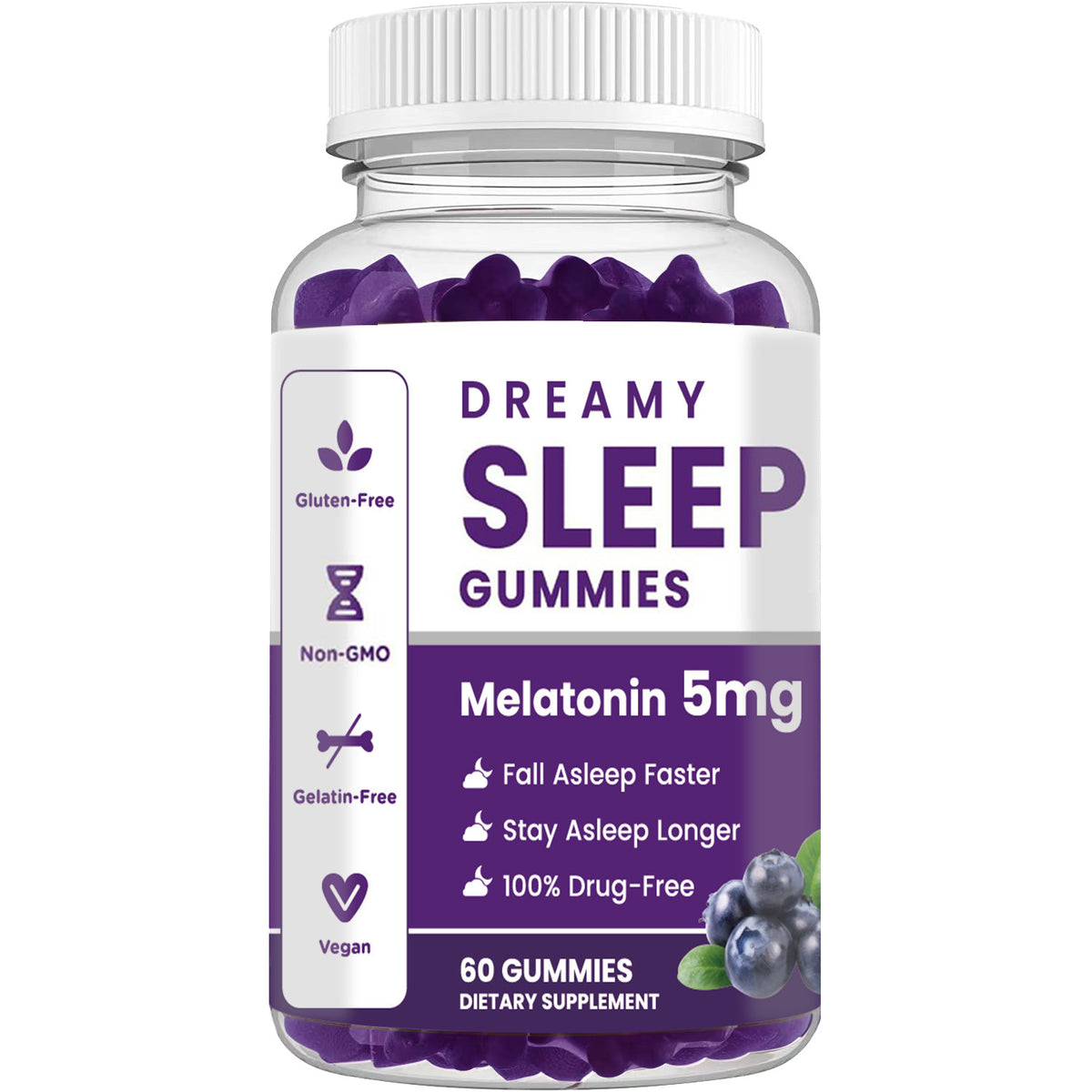 Melatonin & Biotin Gummies - 60 Count