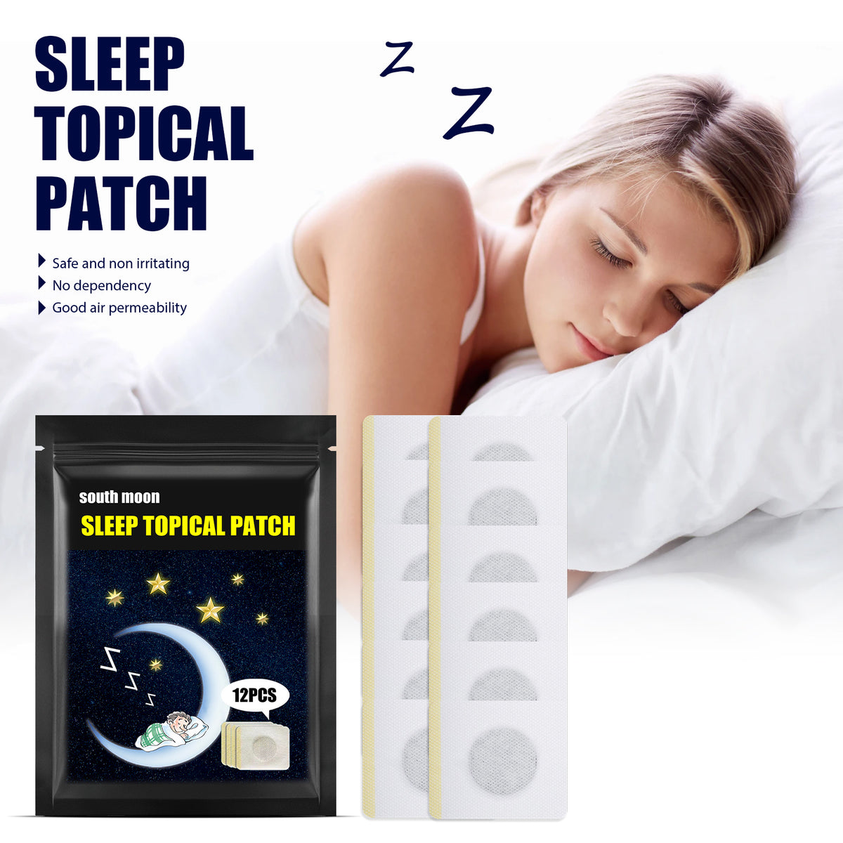 Menthol & Acanthopanax Temple Patches - 12 Pack