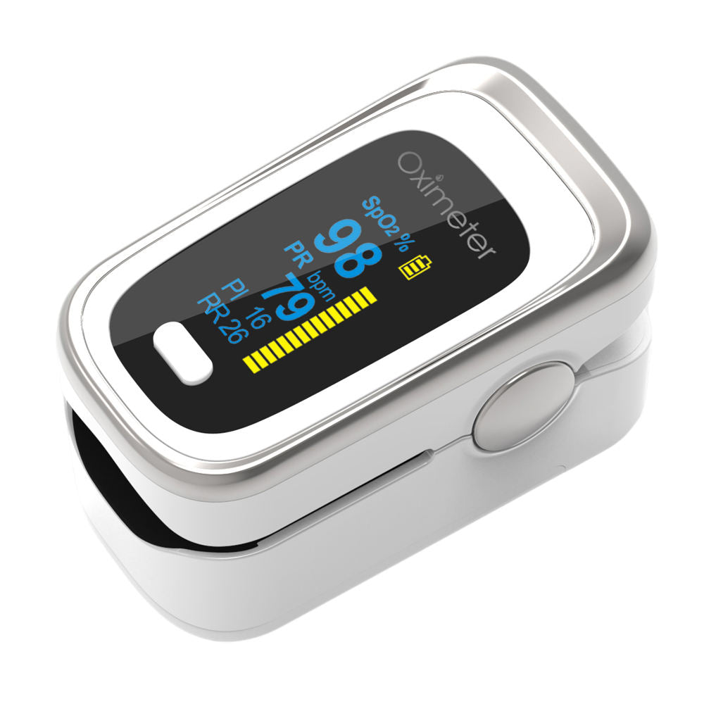 Fingertip Pulse Oximeter with SpO2 & Respiratory Rate
