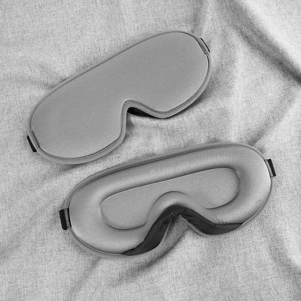 3D Contoured Cup Sleeping Eye Mask & Blindfold Soft Comfort Eye Shade Cover Night Sleep Mask for Blocking Out Light
