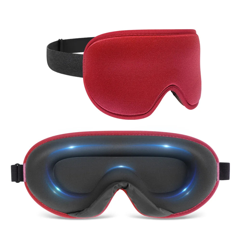 3D Contoured Cup Sleeping Eye Mask & Blindfold Soft Comfort Eye Shade Cover Night Sleep Mask for Blocking Out Light