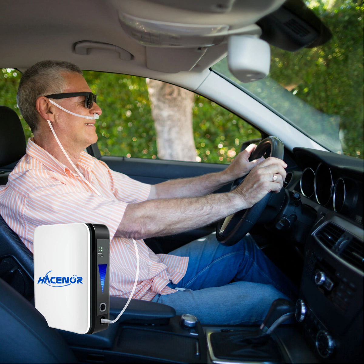 HACENOR KJ-8000 Portable 1L Oxygen Concentrator