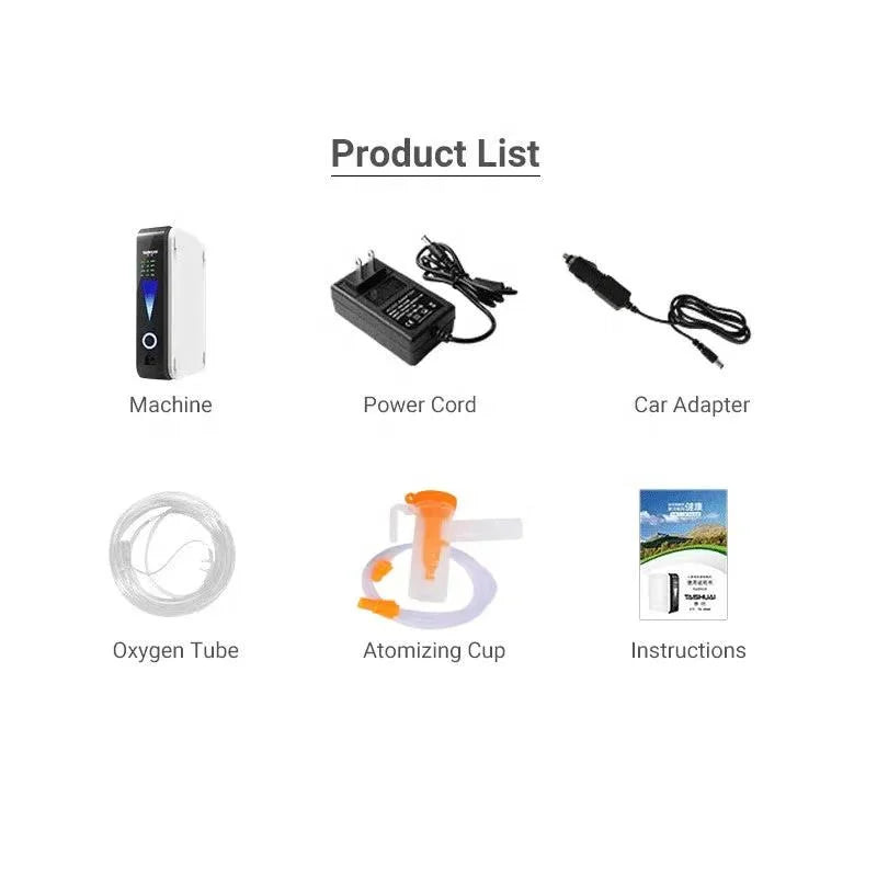 HACENOR KJ-8000 Portable 1L Oxygen Concentrator