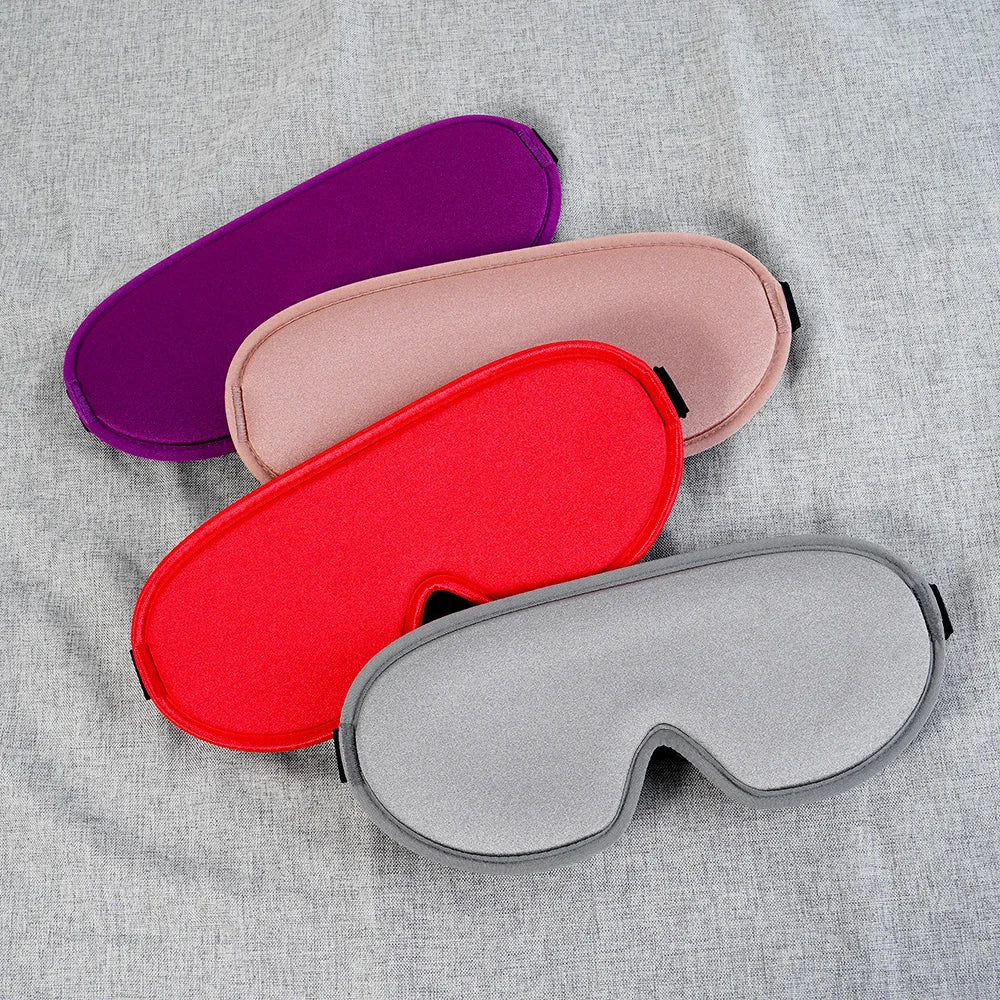 3D Contoured Cup Sleeping Eye Mask & Blindfold Soft Comfort Eye Shade Cover Night Sleep Mask for Blocking Out Light