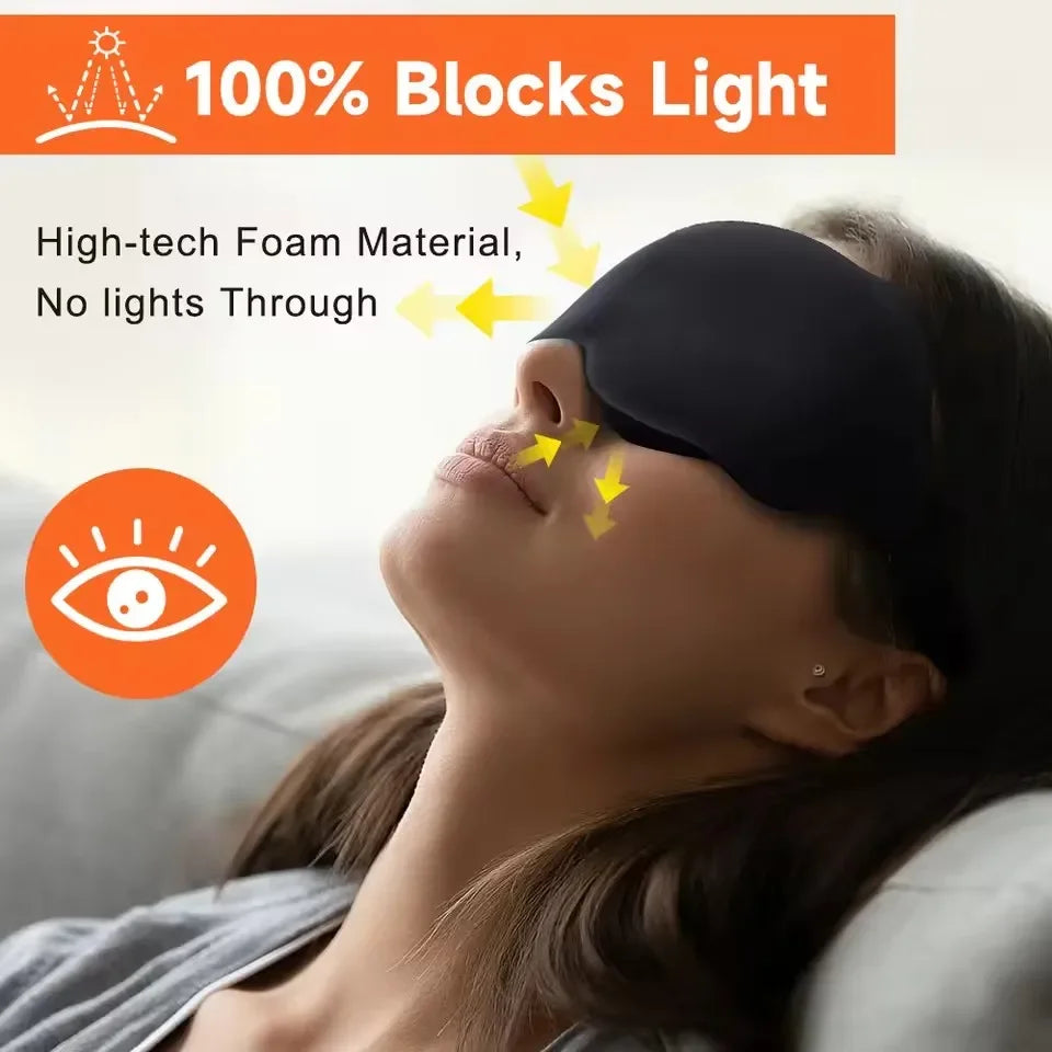6D Sleep Mask | Blackout | Soft Breathable Eye Mask for Travel