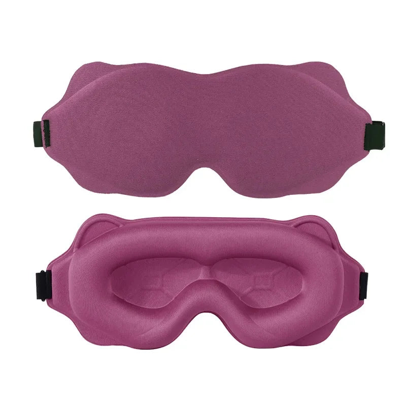 Weighted 3D Sleep Mask with Adjustable Nose Bridge