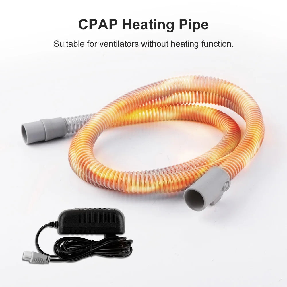 CPAP Heating Tube Heat Tube Pipe Hose APAP BiPAP Respirator Heater Tubing for Ventilator Sleep Apnea Anti Snoring Accessories