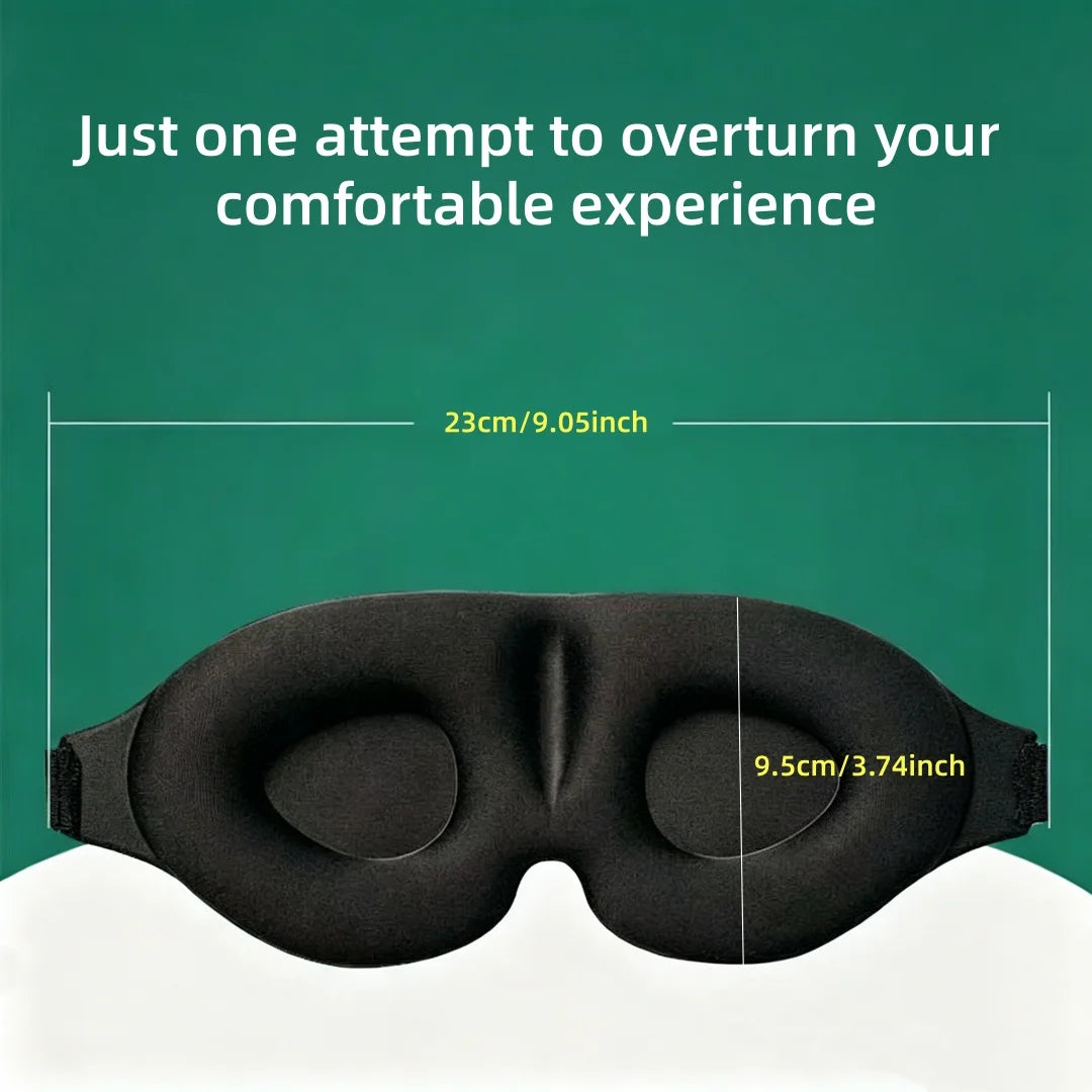 3D Contour Blackout Sleep Mask for Travel