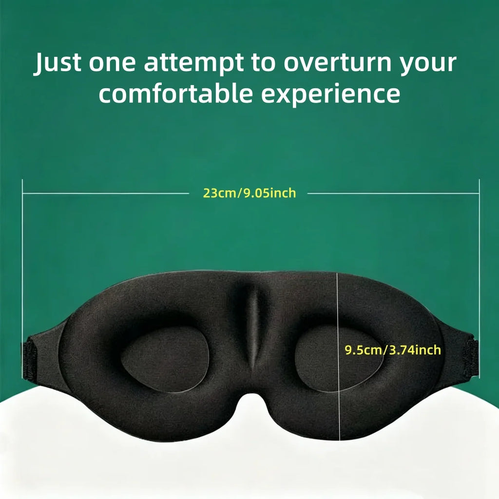 3D Contour Blackout Sleep Mask for Travel