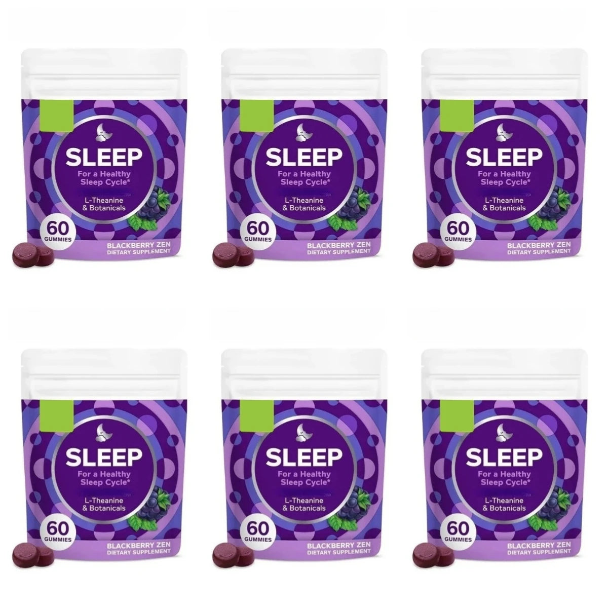 L-Theanine Botanical Sleep Gummies - 60 Count
