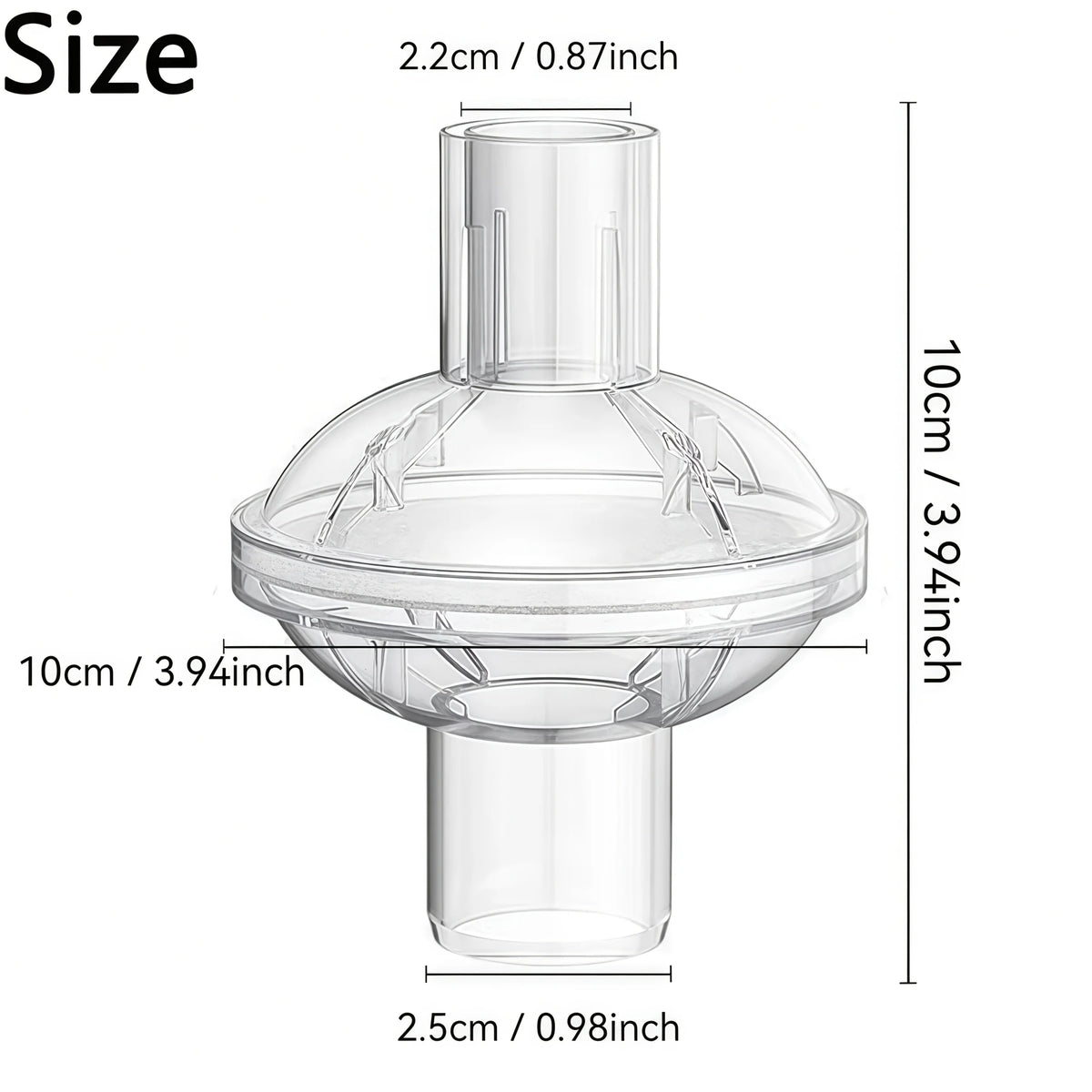 Filters for Cpap Machine - Cpap Filters fit Inline Filters Compatible with Resmed and Any Machine Size 22mm and 25mm Cpap