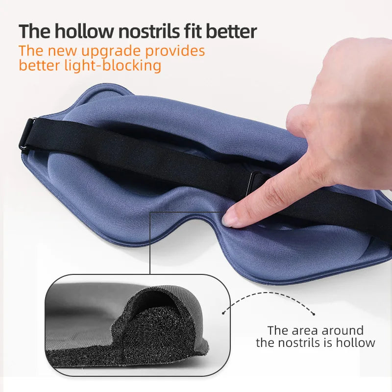 3D Adjustable Light-Blocking Sleep Mask