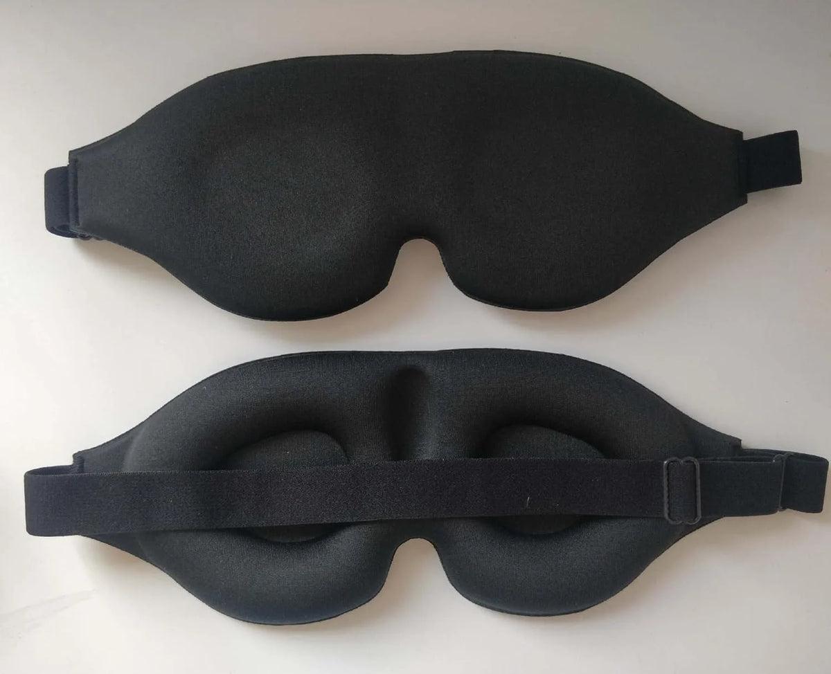 3D Blackout Sleep Mask | Complete Light Blocking | Side Sleeper