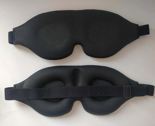 3D Blackout Sleep Mask | Complete Light Blocking | Side Sleeper