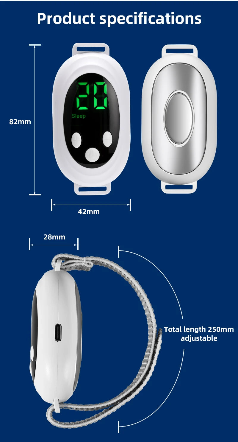 20-Level Handheld Pulse Relaxation Device with Display
