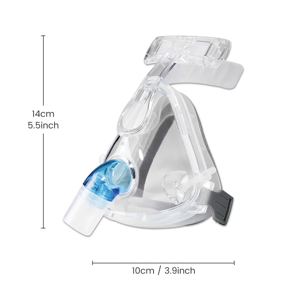 CPAP Full Face Mask Auto CPAP BiPAP With Headgear Headband Use for Cushion Travel Sleep Aid Anti Apnea Snoring Medical Air Breat