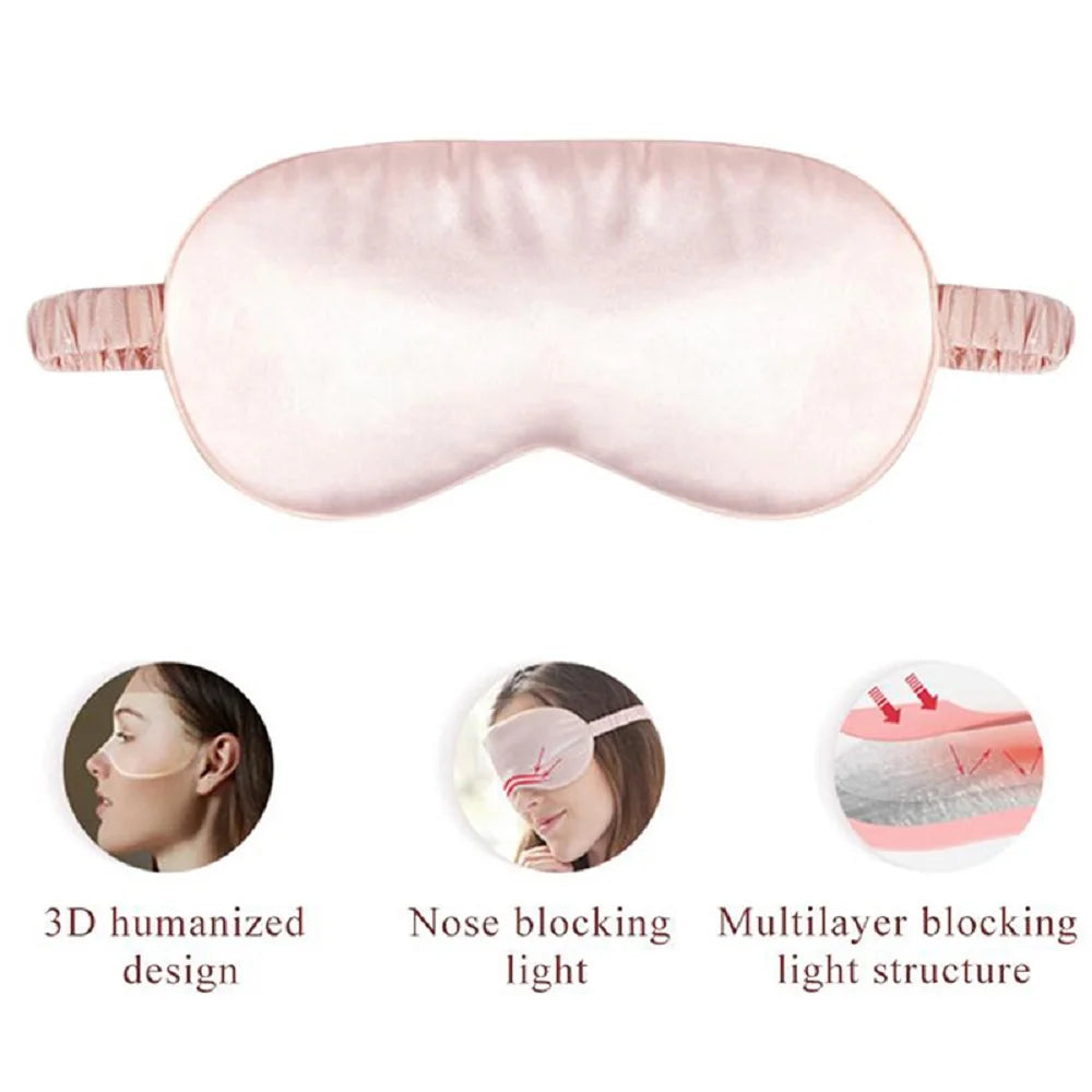 Smooth Silk Sleep Mask with Adjustable Strap