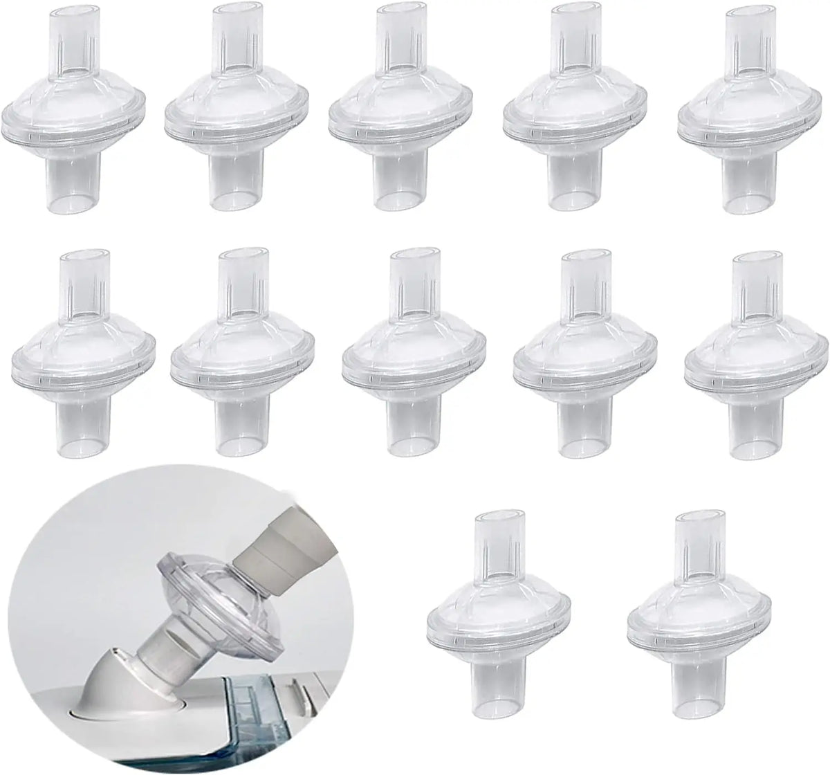 Filters for Cpap Machine - Cpap Filters fit Inline Filters Compatible with Resmed and Any Machine Size 22mm and 25mm Cpap