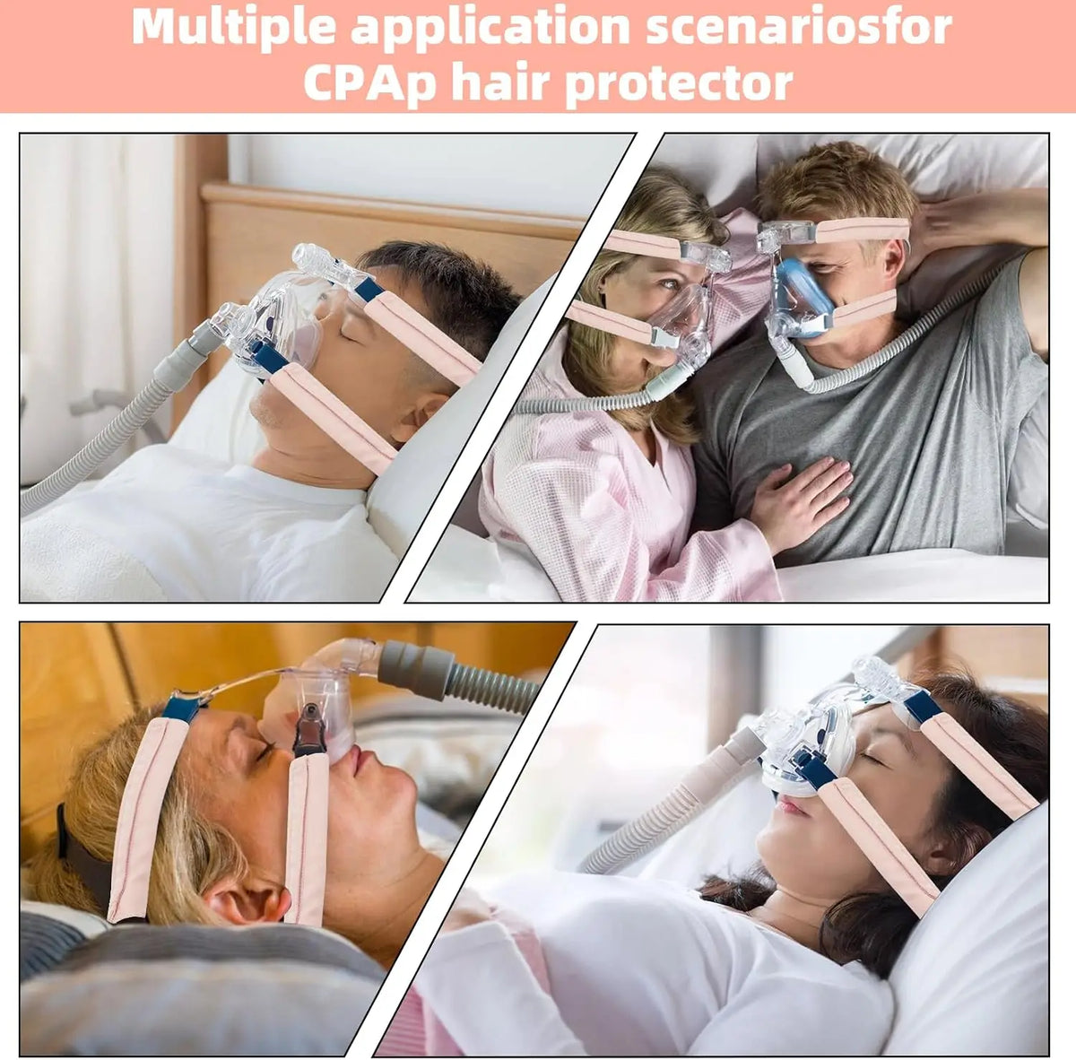 CPAP Headgear Strap Covers | Reusable Mask Pads | Prevents Skin Marks