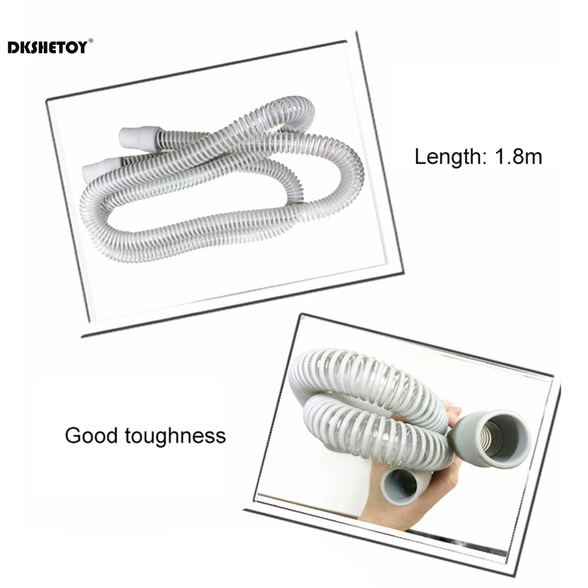 CPAP Hose | Universal 1.8m Smooth Inner Tubing