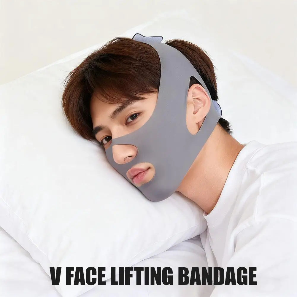 Sleep Eye Mask with Adjustable Chin Support Strap