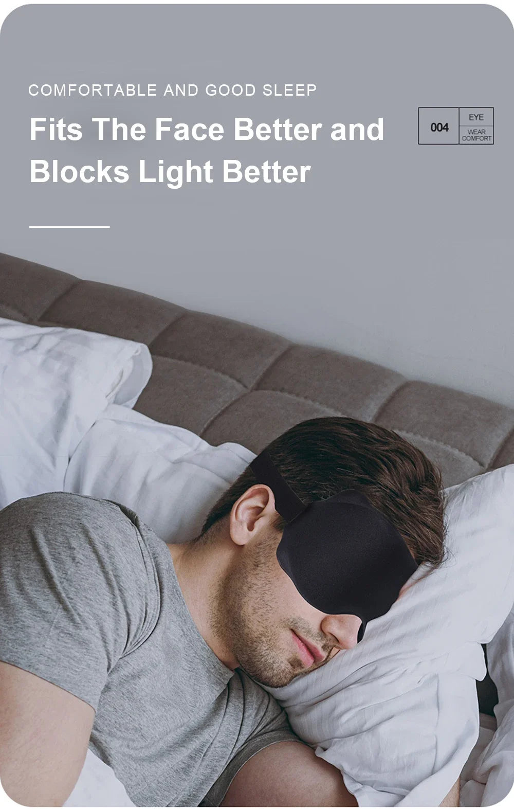 3D Soft Padded Contour Sleep Mask