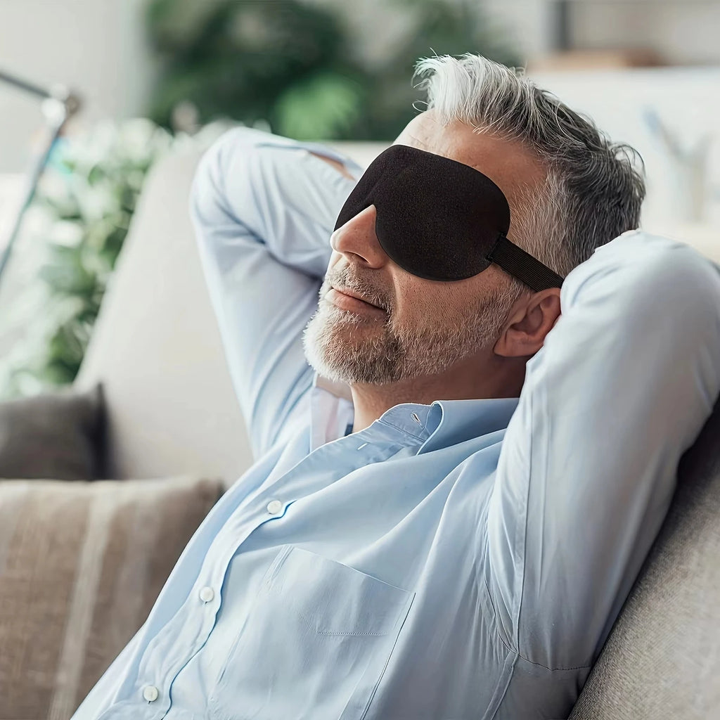 3D Contoured Sleep Mask for Back & Side Sleepers