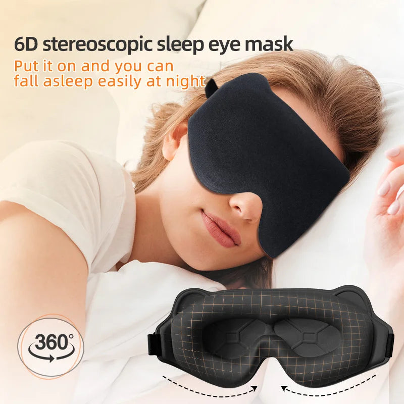 3D Adjustable Light-Blocking Sleep Mask