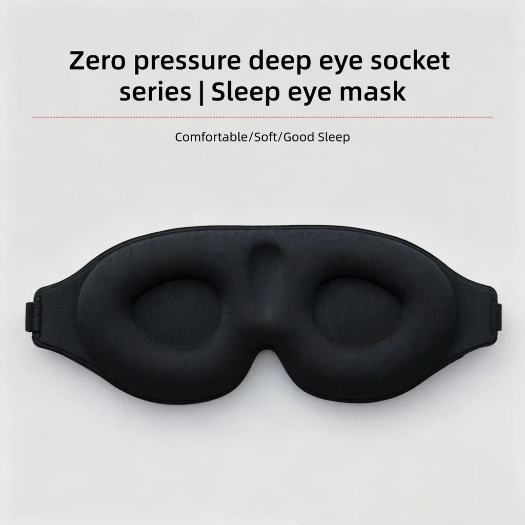 3D Contour Blackout Sleep Mask for Travel