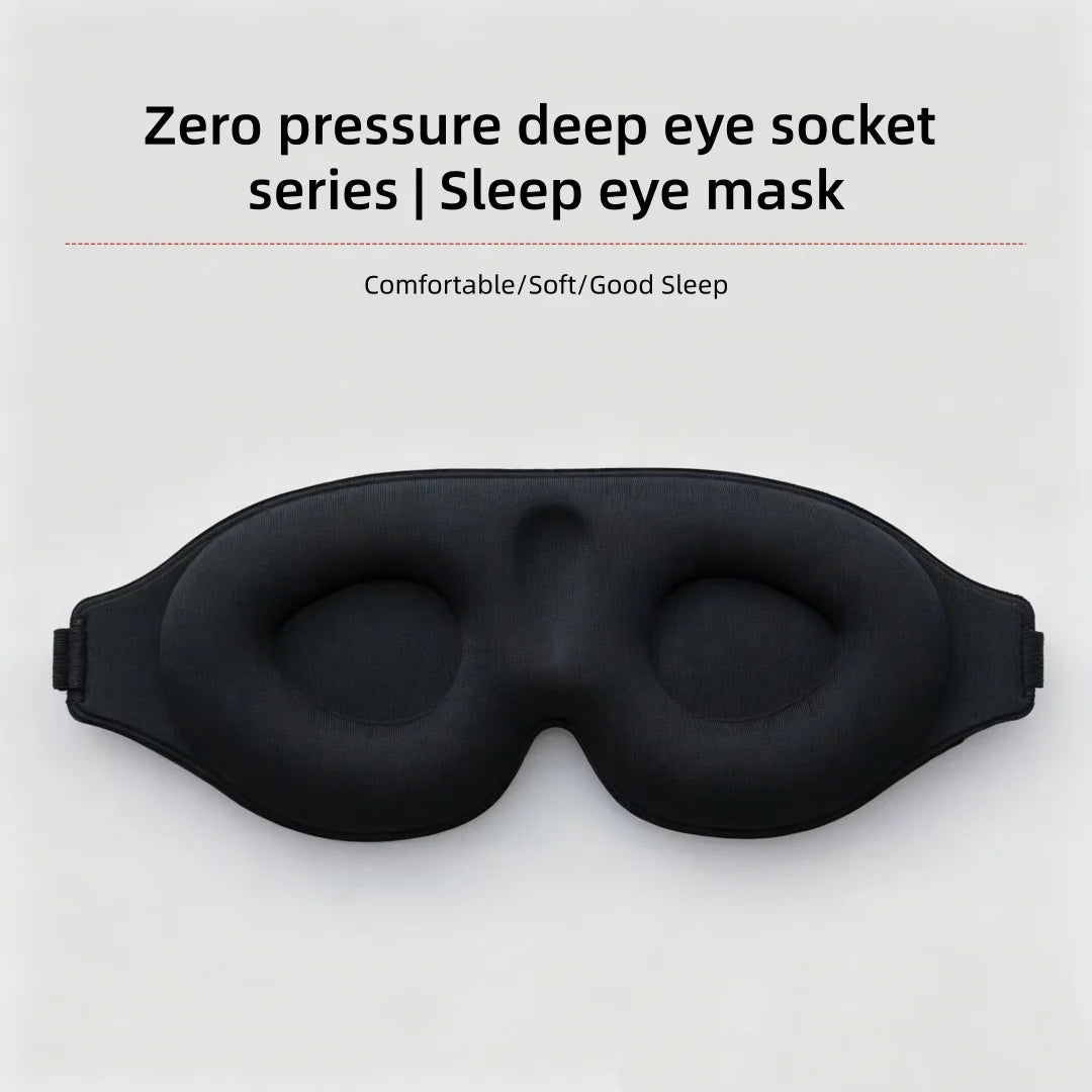 3D Contour Blackout Sleep Mask for Travel