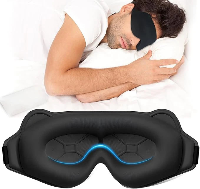 6D Blackout Sleep Mask | Soft Sleeping Aid | Travel Eye Mask