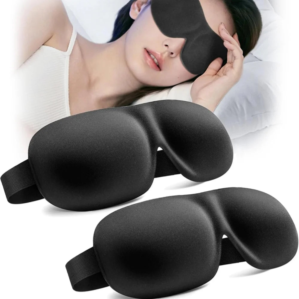 3D Sleep Mask | Soft Memory Foam | Lightweight Travel Eye Mask