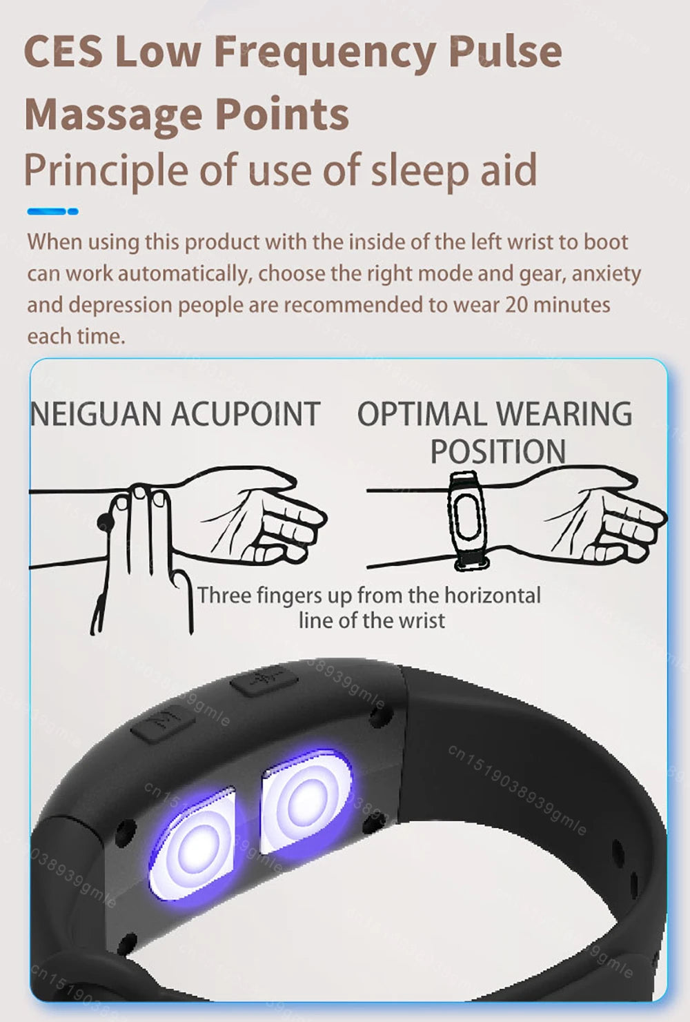 Wrist-Worn Microcurrent Relaxation Device