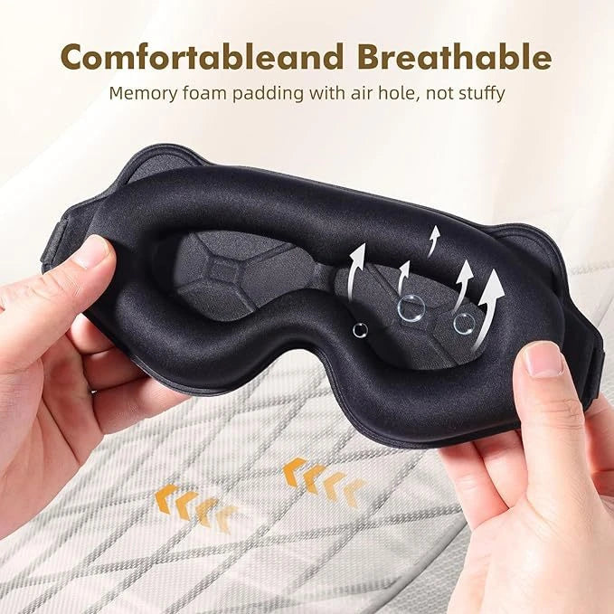 6D Blackout Sleep Mask | Soft Sleeping Aid | Travel Eye Mask