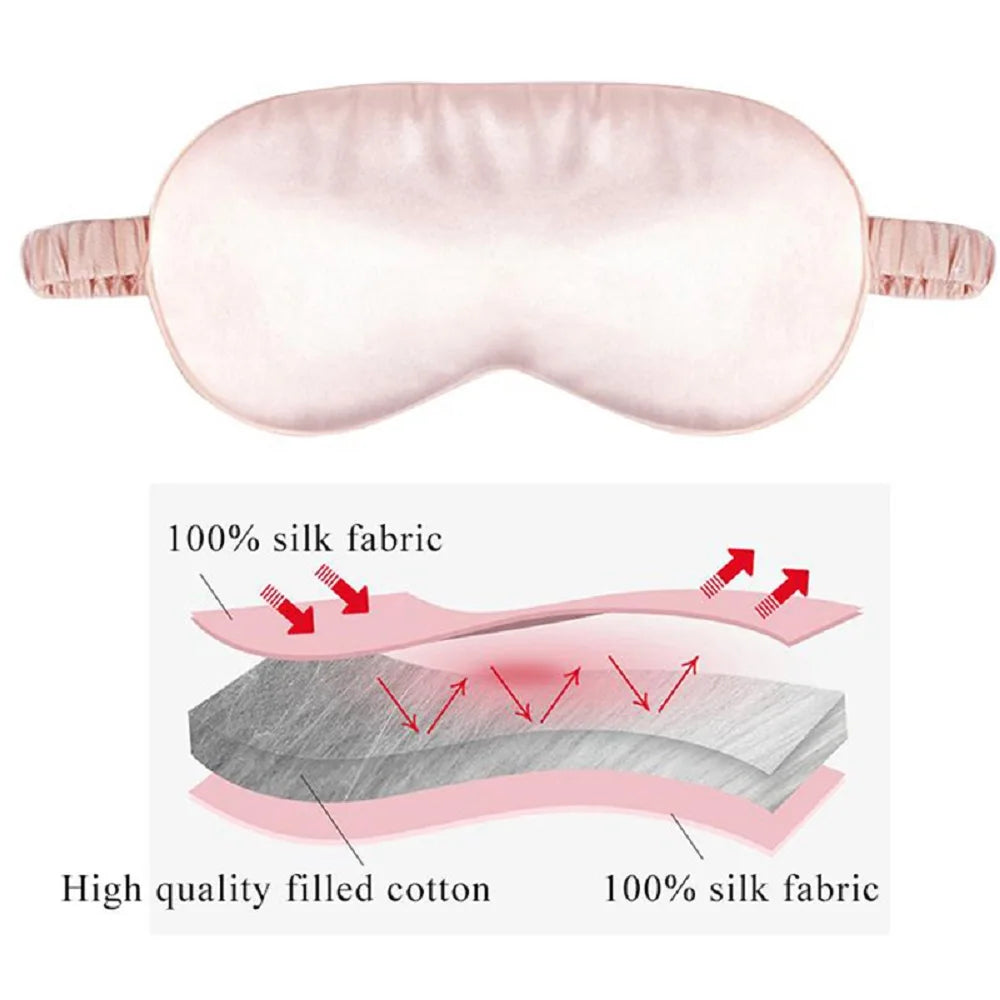 Smooth Silk Sleep Mask with Adjustable Strap