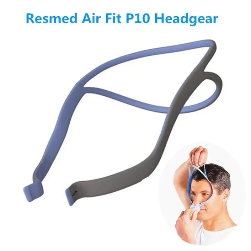 CPAP Headband | AirFit P10 Nasal Pillow Mask | With Adjustment Clips