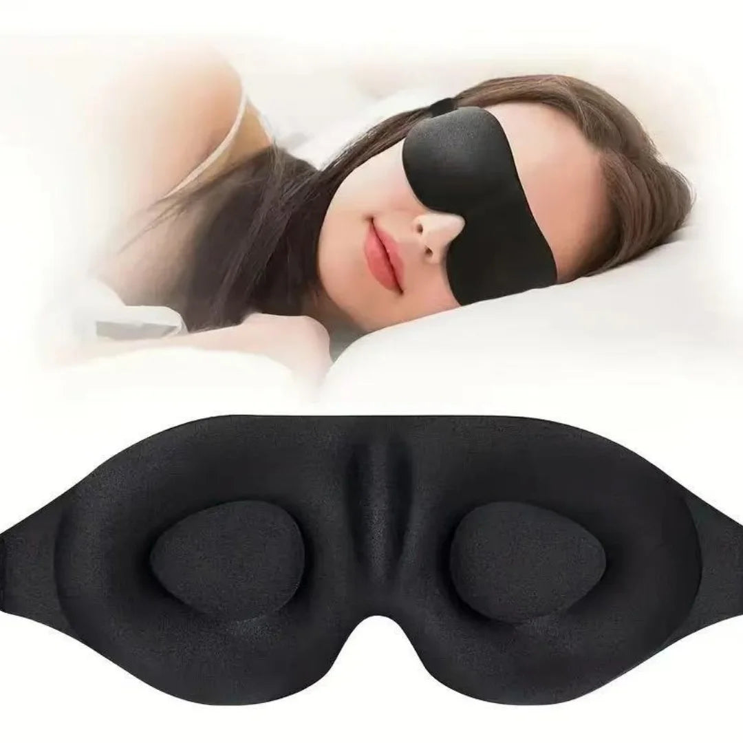 3D Contour Blackout Sleep Mask for Travel