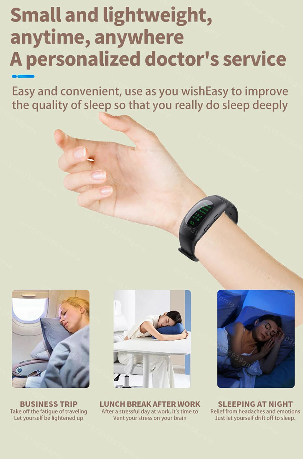 Wrist-Worn Microcurrent Relaxation Device